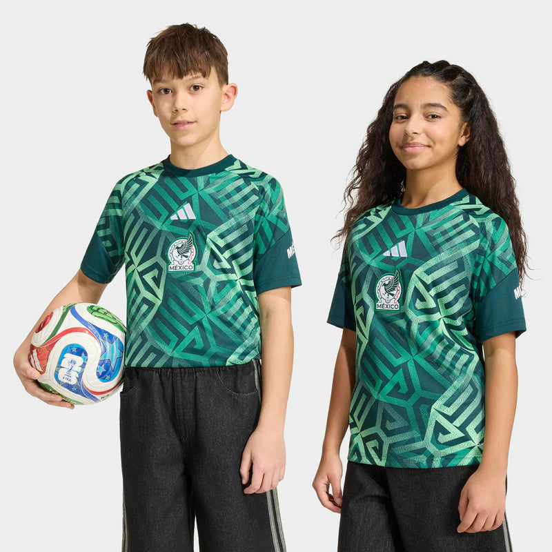 Load image into Gallery viewer, Youth Mexico World Cup 2026 Pre-Match Jersey Green

