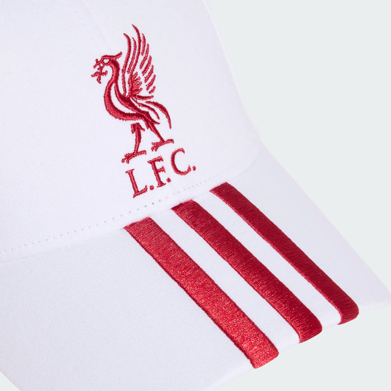 Load image into Gallery viewer, Liverpool FC Cap White 3 Stripes
