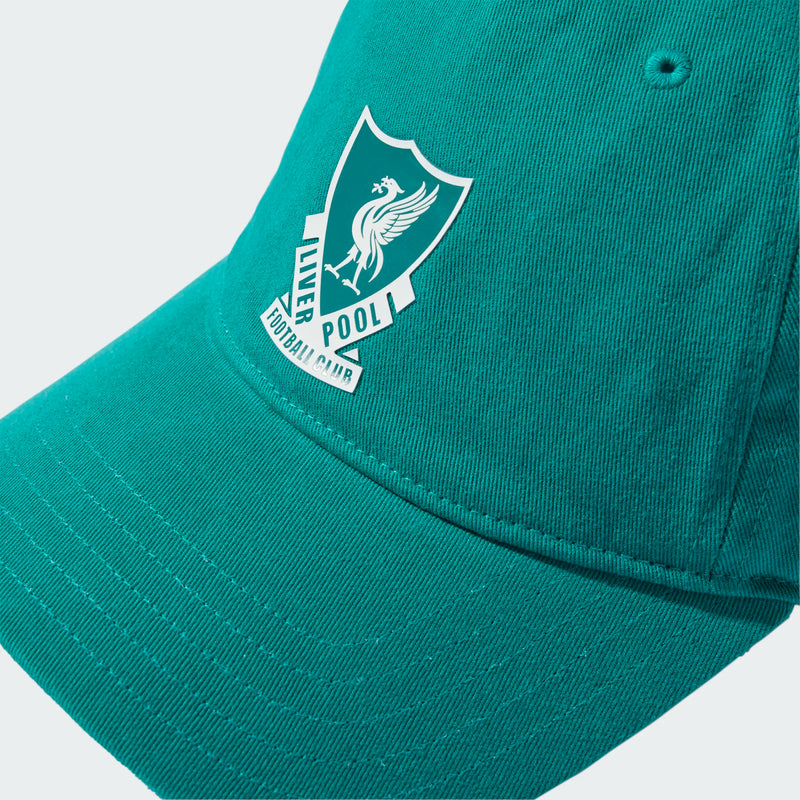 Load image into Gallery viewer, Liverpool FC Green Cap 3 Stripes
