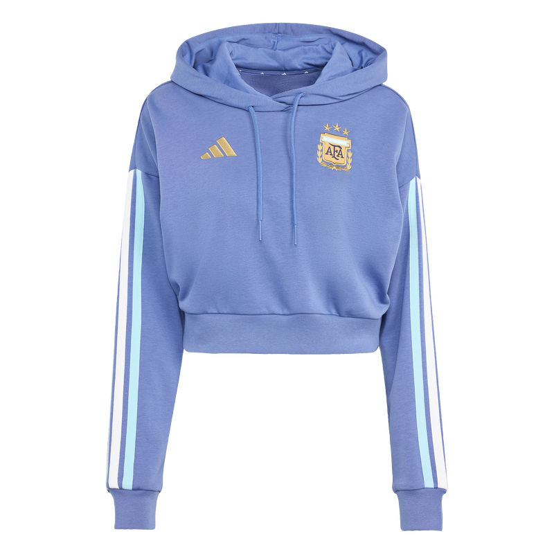 Load image into Gallery viewer, AFA Argentina DNA Women's Cropped Soccer  Hoodie
