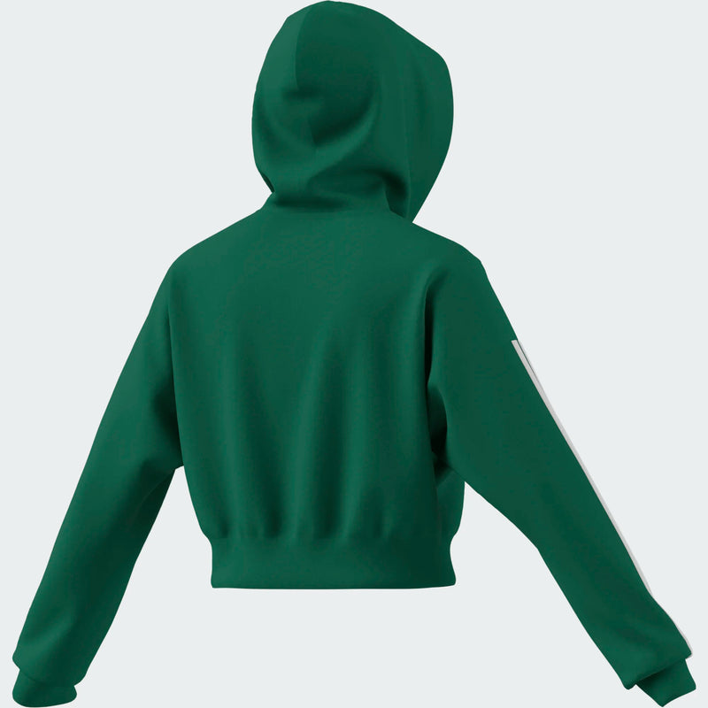 Load image into Gallery viewer, FMF Mexico Women's Cropped Soccer Hoodie Green
