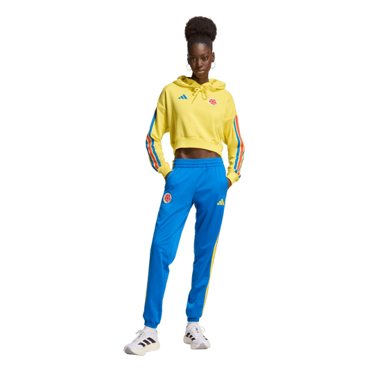 FCF Colombia Women's Cropped Soccer Hoodie Yellow
