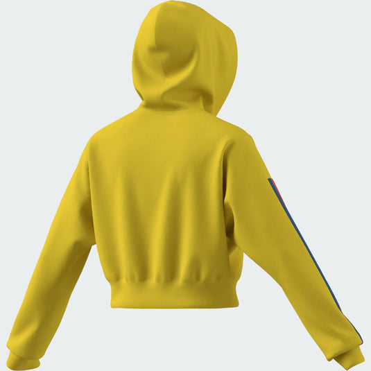 FCF Colombia Women's Cropped Soccer Hoodie Yellow