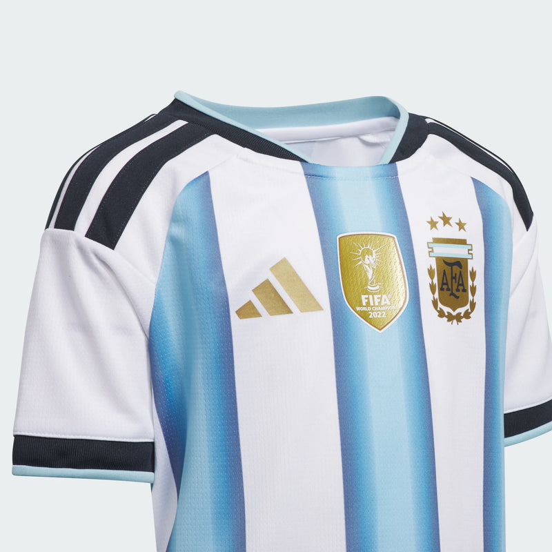 Load image into Gallery viewer, Argentina World Cup 2026 Youth Mini Set Jersey and Shorts
