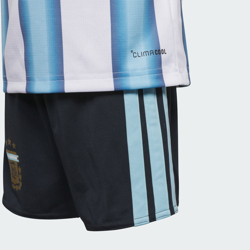 Load image into Gallery viewer, Argentina World Cup 2026 Youth Mini Set Jersey and Shorts

