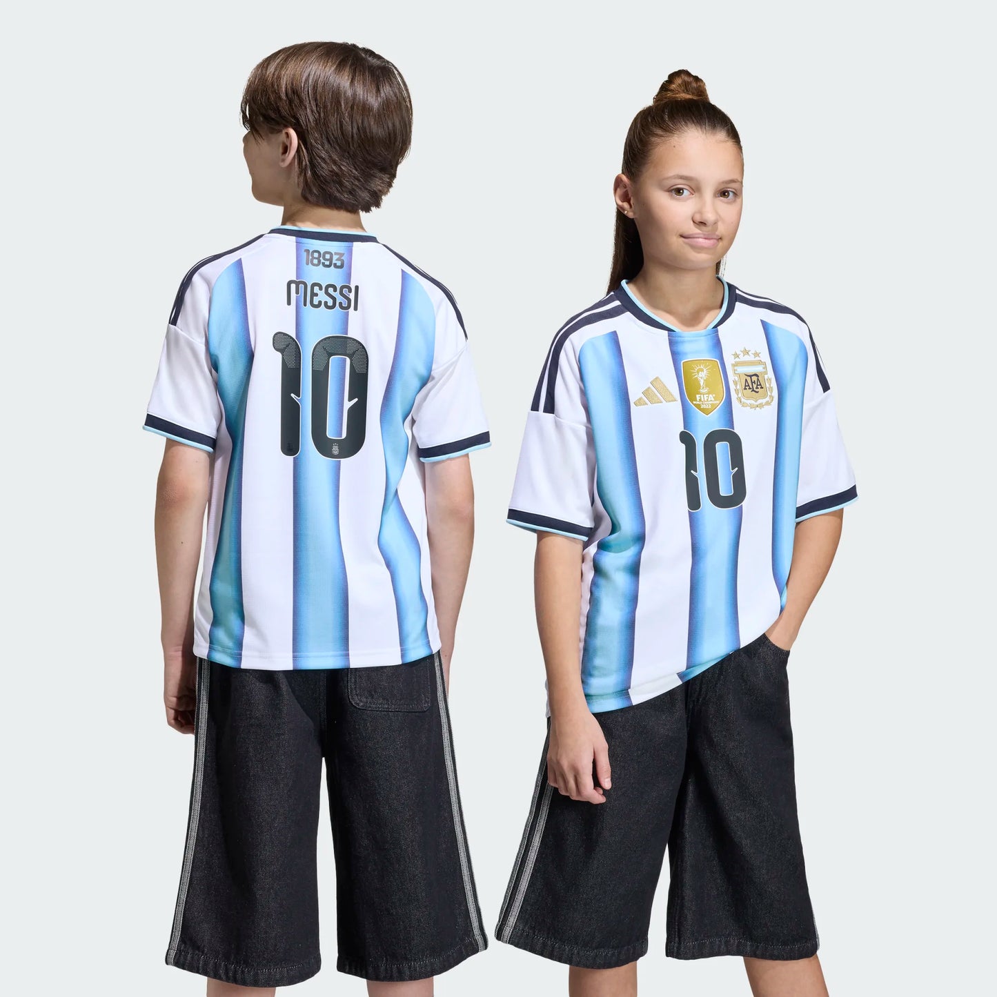 Messi #10 Youth Argentina World Cup 2026 Home Jersey