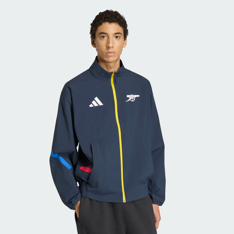Load image into Gallery viewer, Arsenal FC Z.N.E. Anthem Jacket Dark Navy Blue
