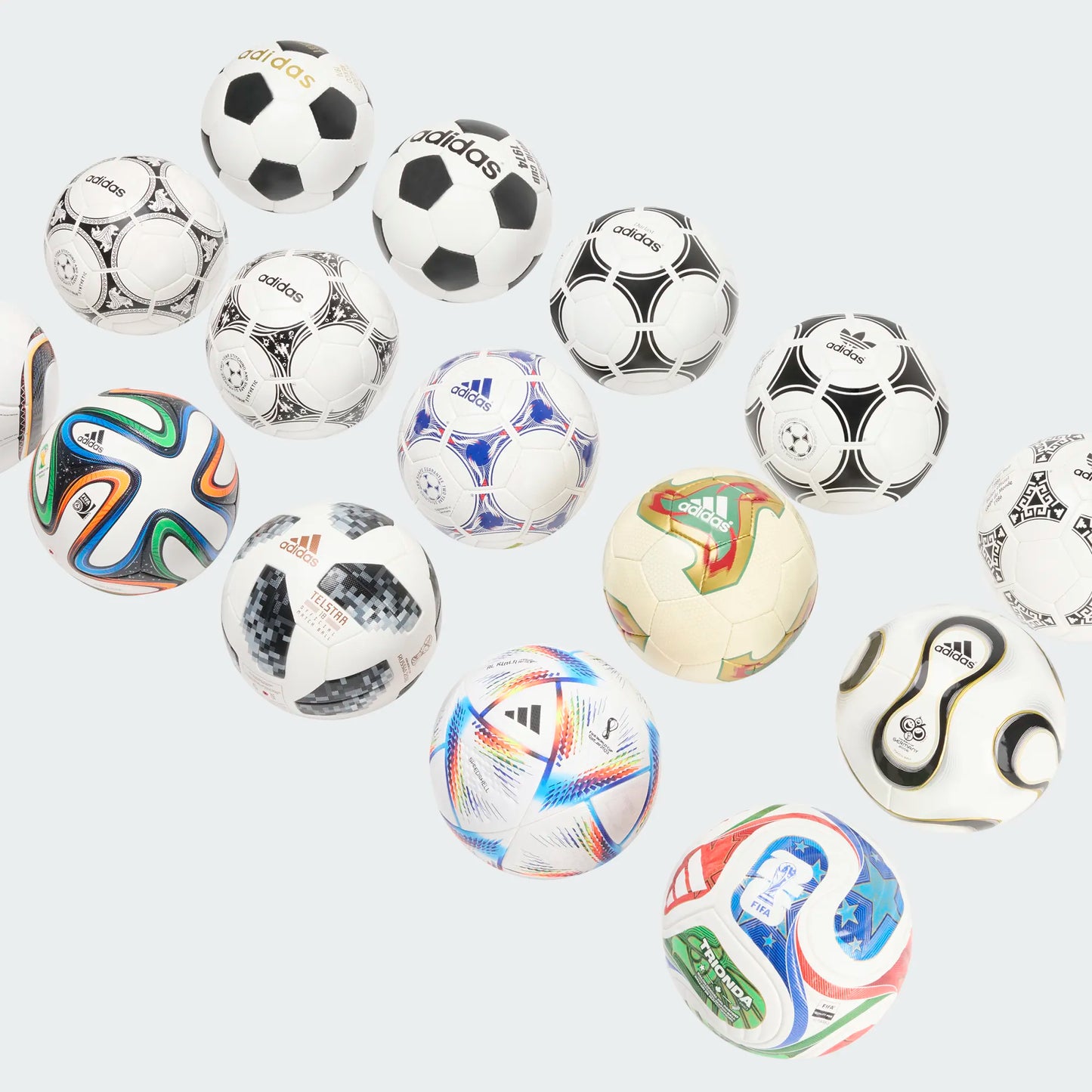 LIMITED EDITION adidas World Cup Ball Historical Set Pro 1970-2026