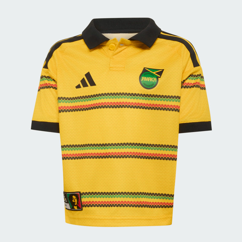 Load image into Gallery viewer, adidas Jamaica 26 x Bob Marley Home Toddler Jersey/Short Set
