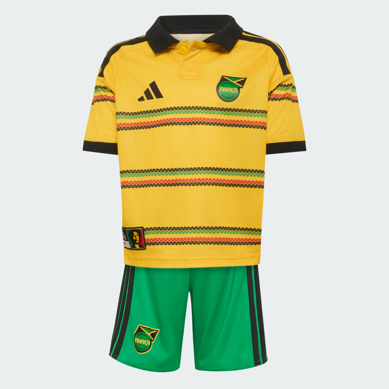 Load image into Gallery viewer, adidas Jamaica 26 x Bob Marley Home Toddler Jersey/Short Set
