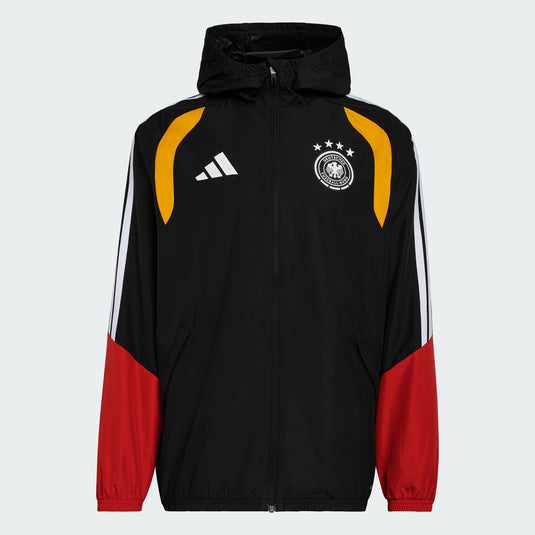 Germany Tiro 26 All Weather Full Zip Jacket Black