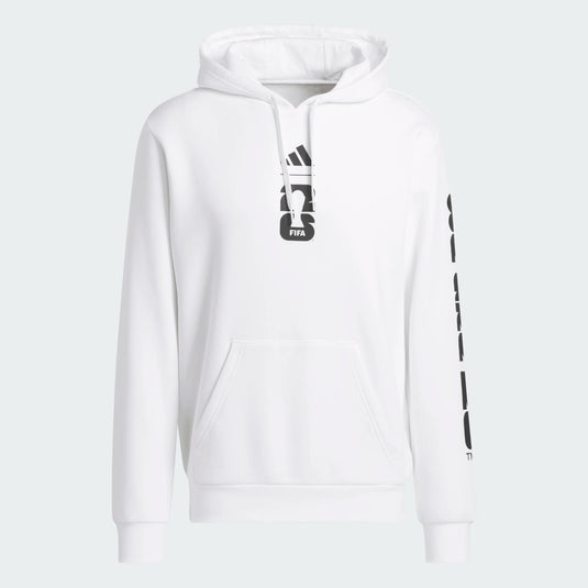 adult World Cup 2026 Logo Hoodie White