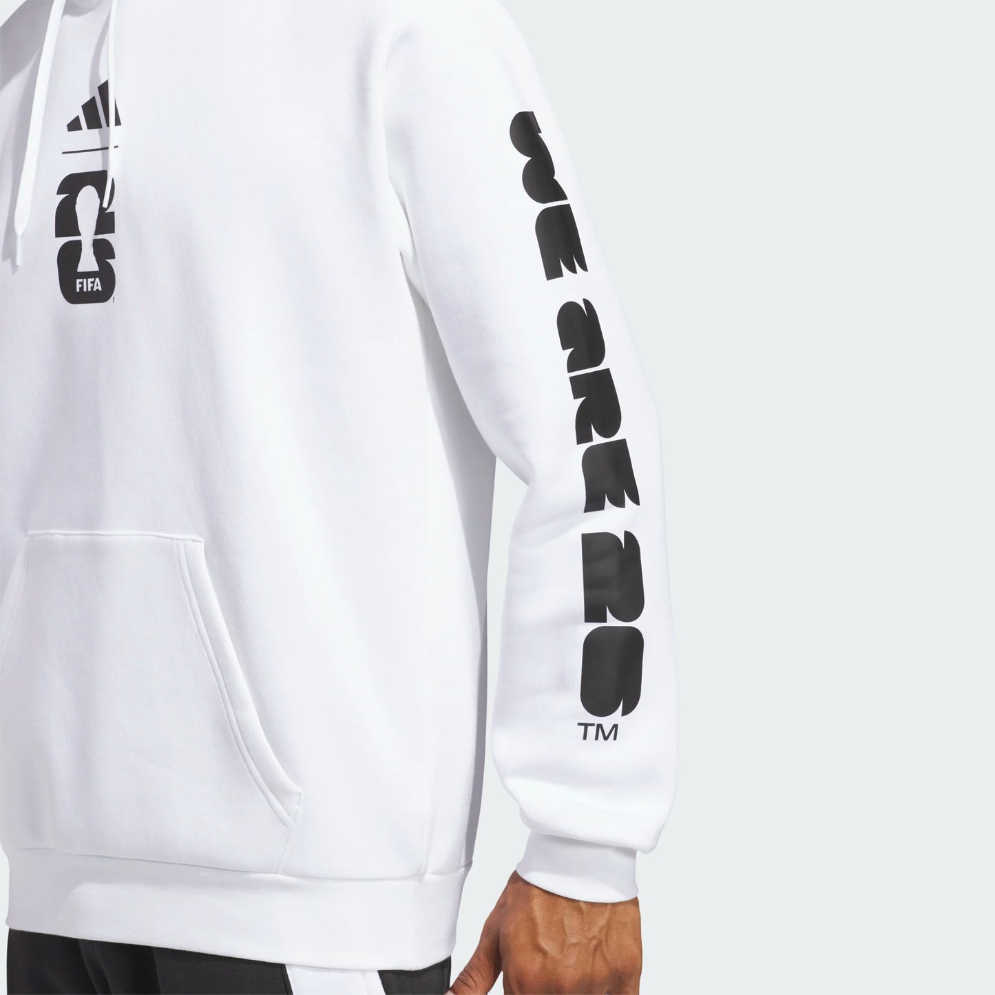 adult World Cup 2026 Logo Hoodie White