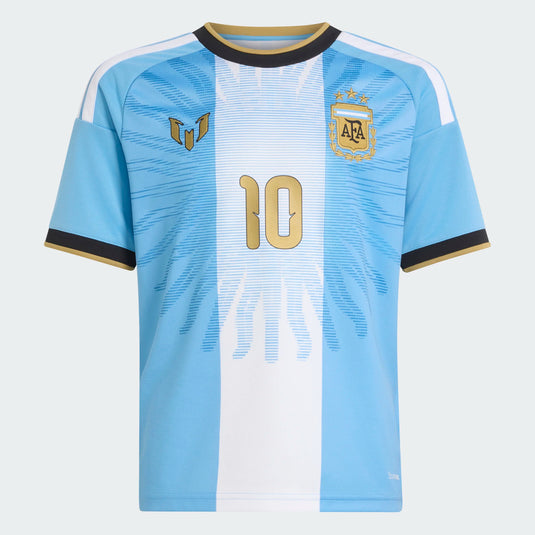 Messi #10 Youth Argentina 2026 Home Final Jersey