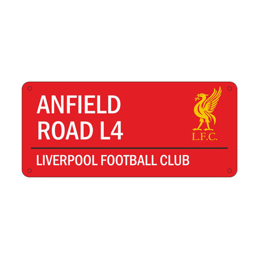 Liverpool FC Anfield Red Street Sign