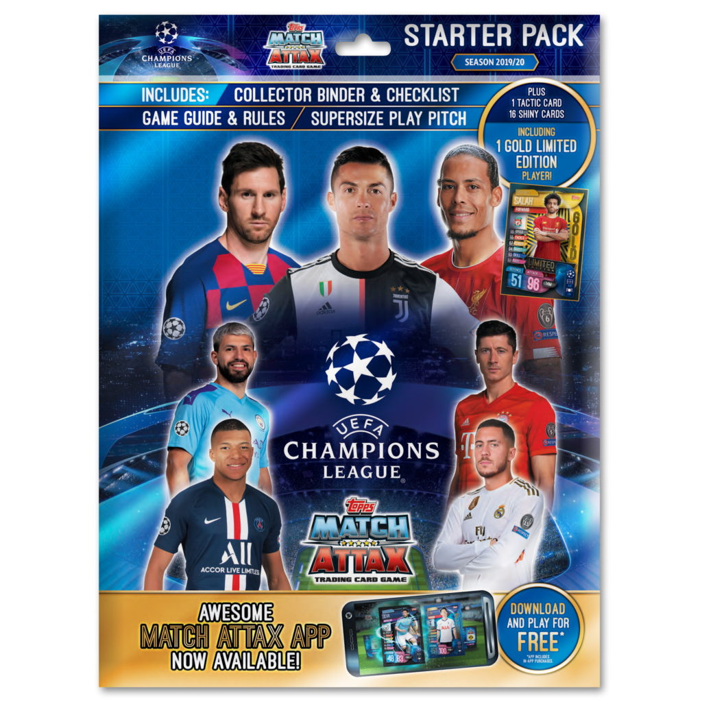 2019-20  Topps Match Attax UEFA Champions League Cards – Starter Pack