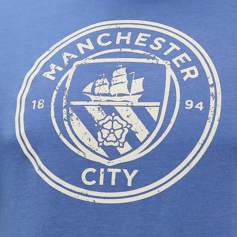 Load image into Gallery viewer, Manchester City Men's Distressed Logo T-Shirt
