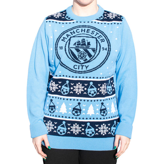 Adult Size Manchester City Christmas Sweater