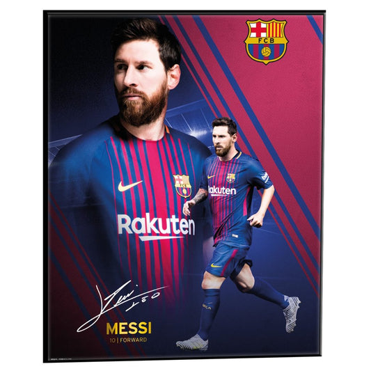 Messi FC Barcelona Mounted Poster Collage