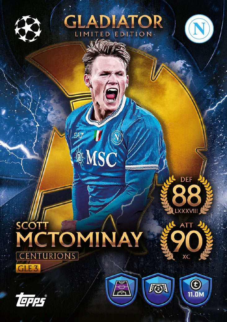 Load image into Gallery viewer, #1 Mega Tin Gladiators Centurions 2025-26 Topps Match Attax UEFA Champions League Cards
