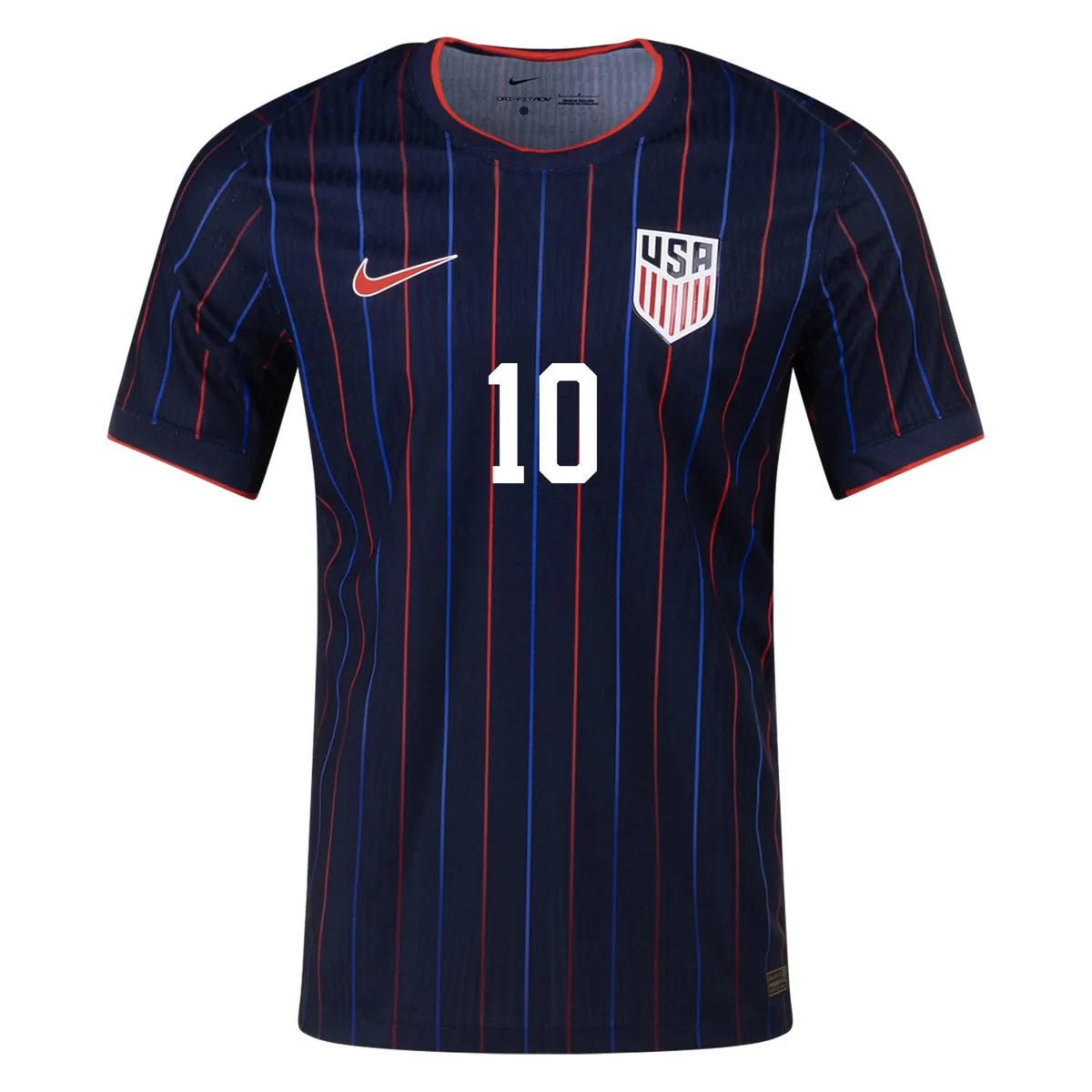 Nike Youth USA 2025 Away Jersey Black Pulisic #10