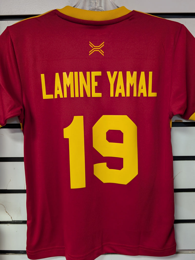 Load image into Gallery viewer, Xara Spain Lamine Yamal #19 Kids Jersey - International Series

