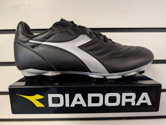 Diadora Brasil R LPU Black Silver Soccer Cleats