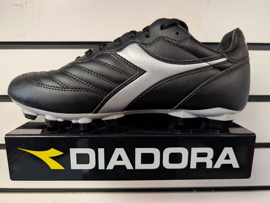 Diadora Brasil R LPU Black Silver Soccer Cleats