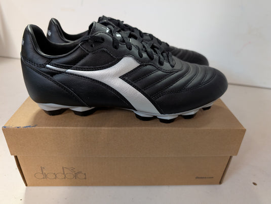 Diadora Brasil R LPU Black Silver Soccer Cleats