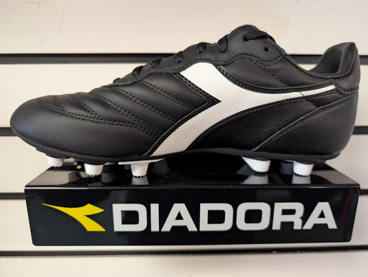 Diadora Brasil LT MDPU Black White Soccer Cleats