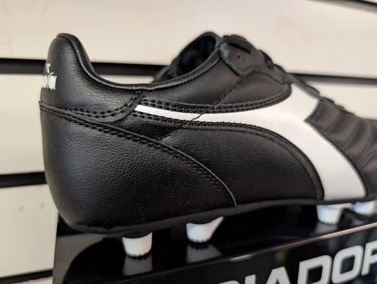 Diadora Brasil LT MDPU Black White Soccer Cleats