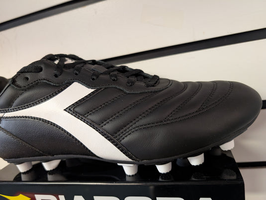 Diadora Brasil LT MDPU Black White Soccer Cleats