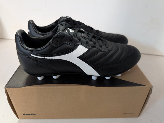Diadora Brasil LT MDPU Black White Soccer Cleats
