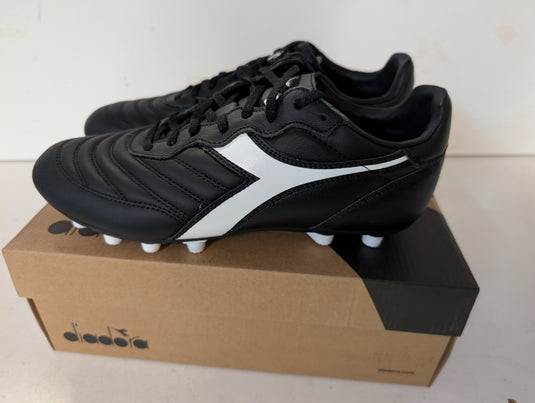 Diadora Brasil LT MDPU Black White Soccer Cleats
