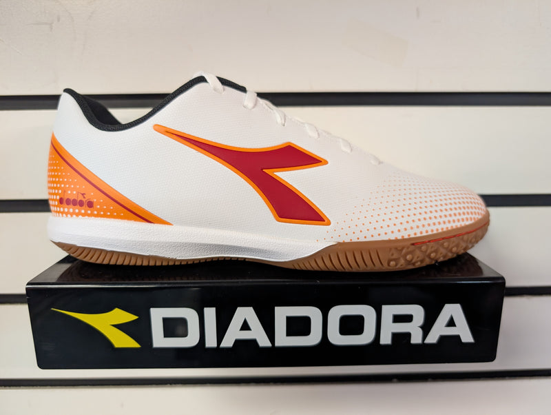 Load image into Gallery viewer, Diadora Pichichi 7 Indoor Soccer Futsal Shoes White Red
