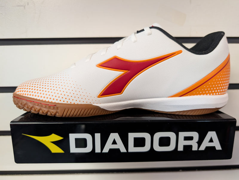 Load image into Gallery viewer, Diadora Pichichi 7 Indoor Soccer Futsal Shoes White Red
