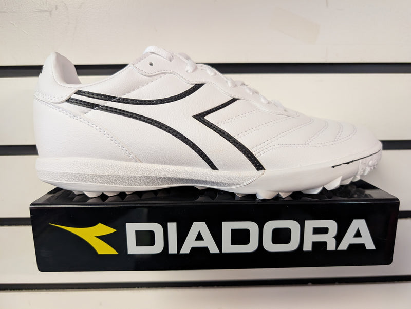 Load image into Gallery viewer, Diadora Brasil R TFR Soccer Turf Soccer Shoes White
