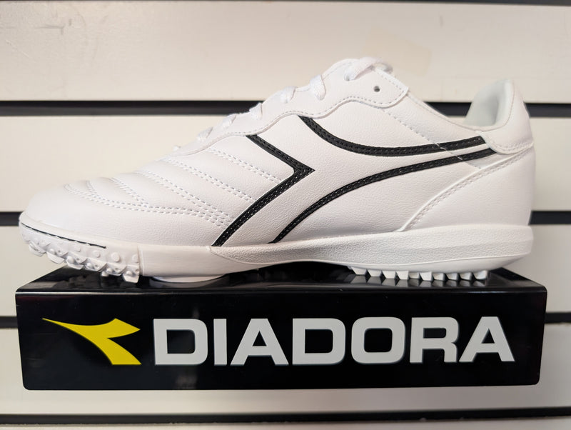 Load image into Gallery viewer, Diadora Brasil R TFR Soccer Turf Soccer Shoes White
