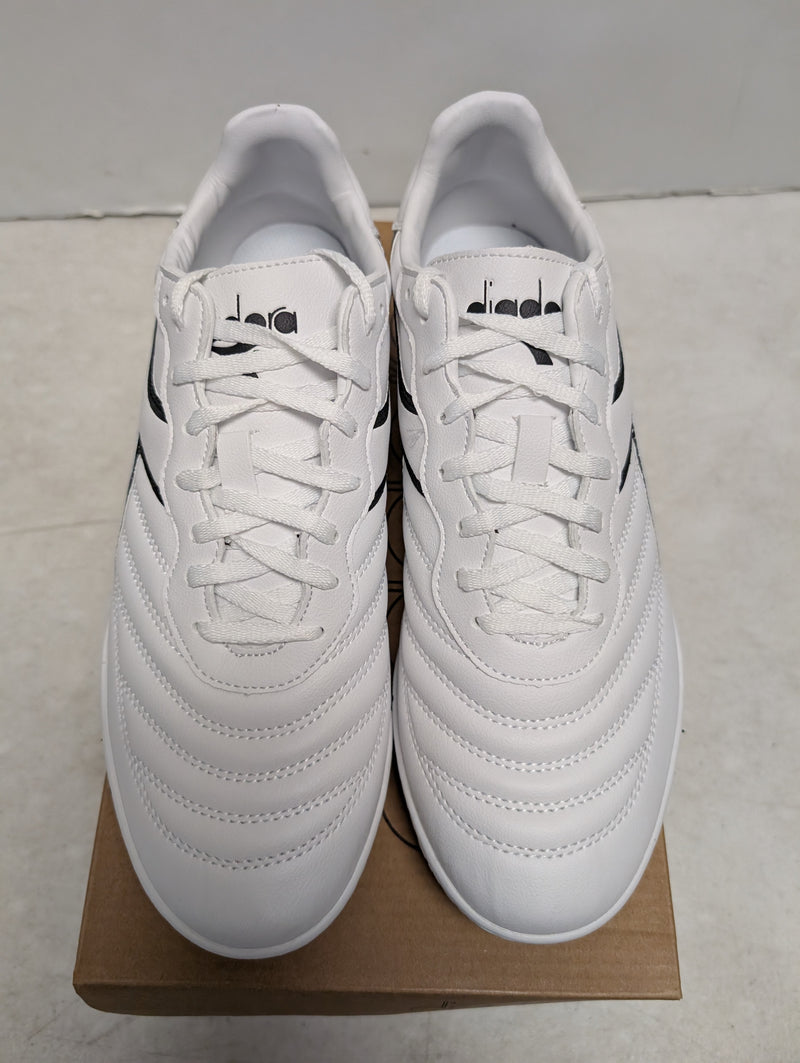 Load image into Gallery viewer, Diadora Brasil R TFR Soccer Turf Soccer Shoes White
