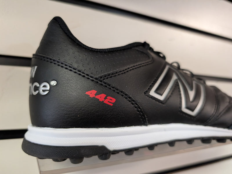 Load image into Gallery viewer, New Balance 442 V2 Team Turf Soccer Shoes Black Leather
