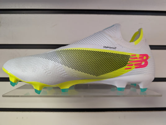 New Balance Furon Pro FG V7+ White Soccer Cleats Wide