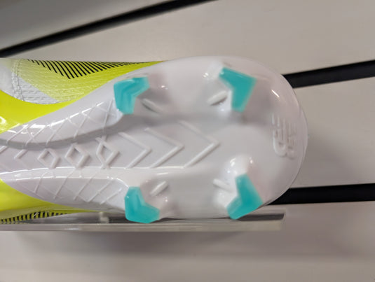 New Balance Furon Pro FG V7+ White Soccer Cleats Wide