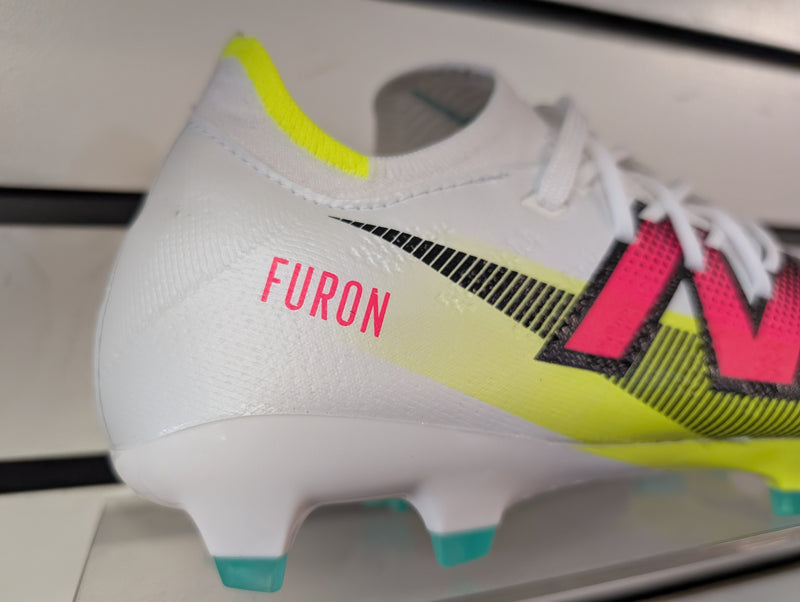 Load image into Gallery viewer, New Balance Furon Pro FG V7+ White Soccer Cleats Wide
