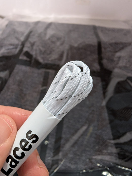 Pure Laces White/Black Soccer Shoelaces