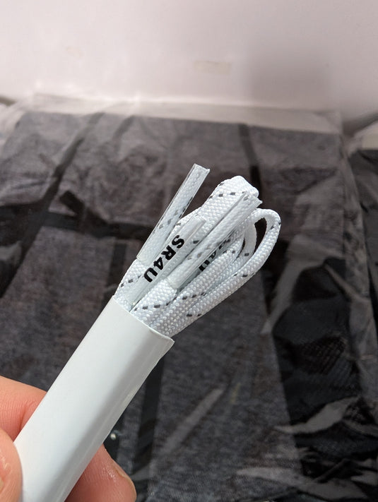 Pure Laces White/Black Soccer Shoelaces