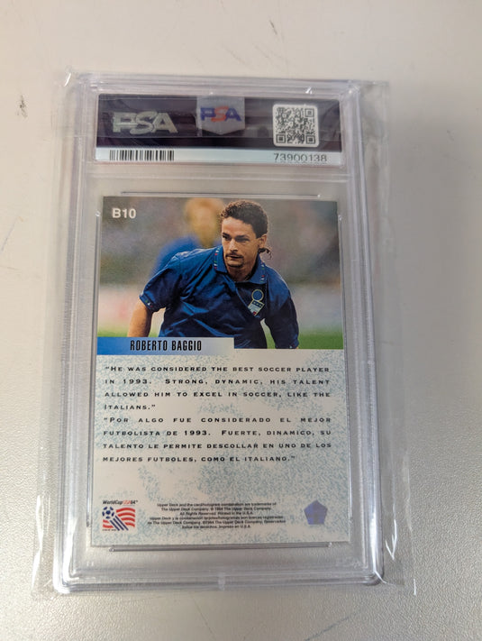 1994 Upper Deck World Cup Roberto Baggio Bora's Fantasy Team PSA 9