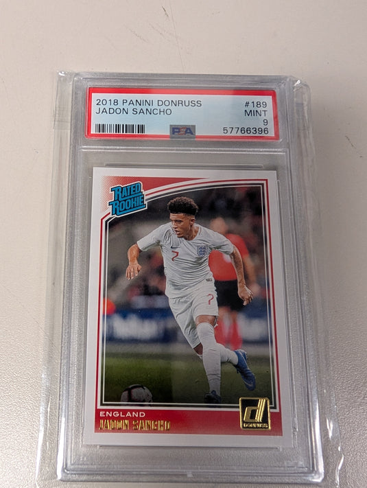 2018 Panini Donruss Jadon Sancho England Rookie PSA 9