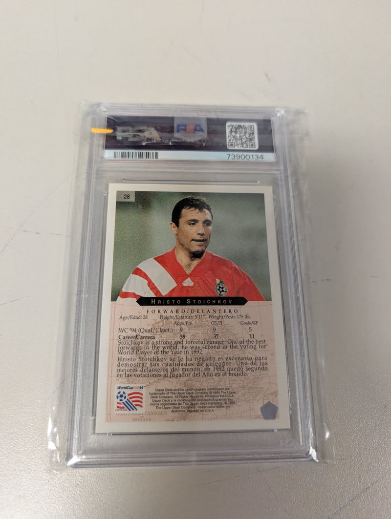 Load image into Gallery viewer, 1994 Upper Deck World Cup Hristo Stoichkov PSA 9
