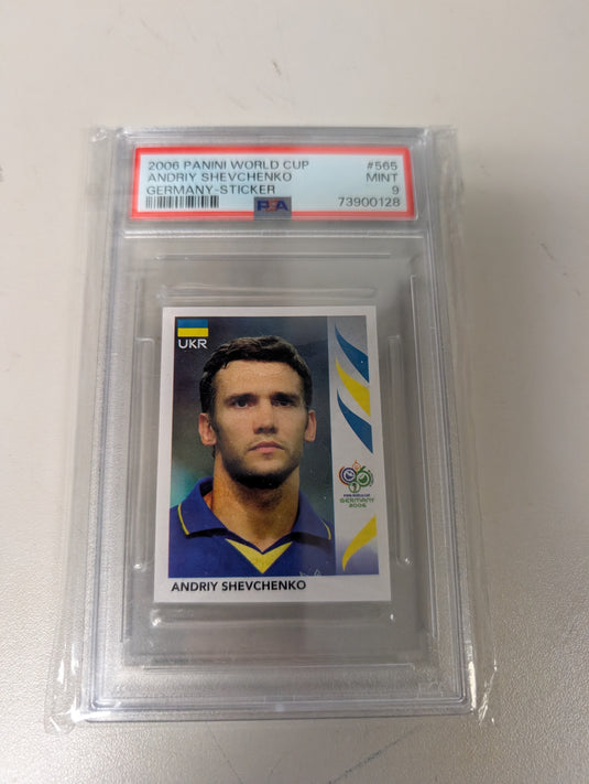 2006 Panini Andry Schevchenko Sticker Ukraine PSA 9