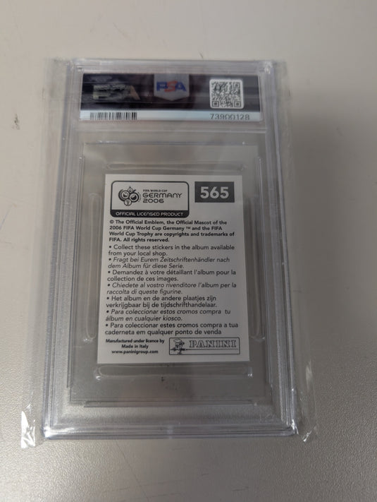 2006 Panini Andry Schevchenko Sticker Ukraine PSA 9